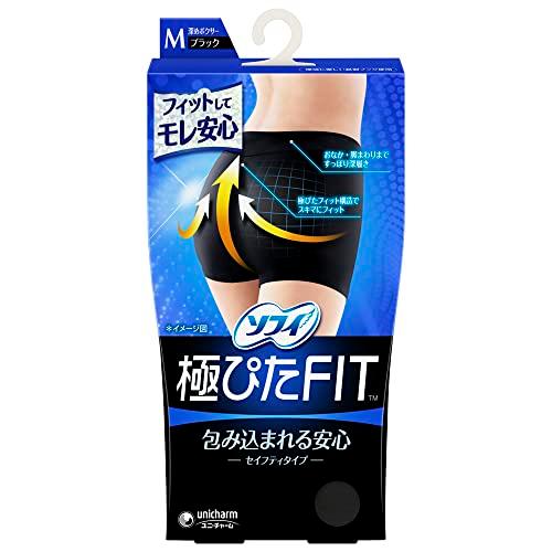 6～10個書き割り まとめ買い ユニ・チャーム ソフィ 極ぴたFIT セイフティタイプ M 黒いこと ( 4903111317806 )