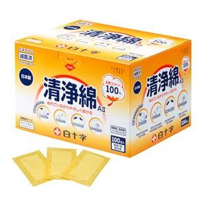 6～10個仕掛ける まとめ買い ハクジウ 汚れのない綿 A-II 100包入 白十字 ハクジウセイジヨウメンA2-100P