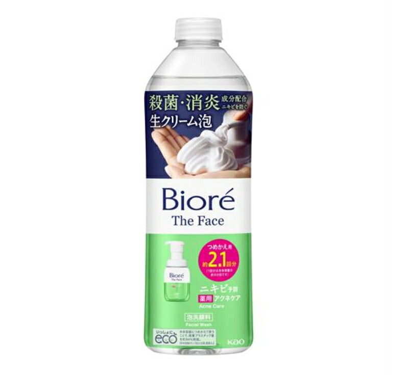 6～10個セット まとめ買い 花王 ビオレ ザフェイス アクネケア つめかえ用 340ml(約2.1回分)