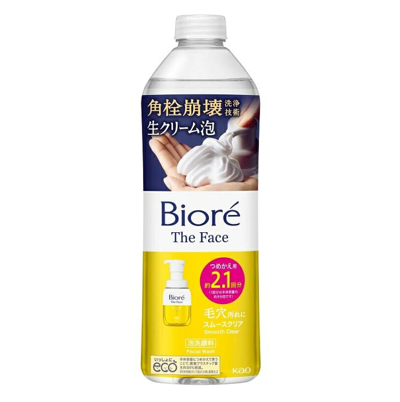 6～10個セット まとめ買い 花王　ビオレ ザフェイス　泡洗顔料　スムースクリア　つめかえ用　340ml