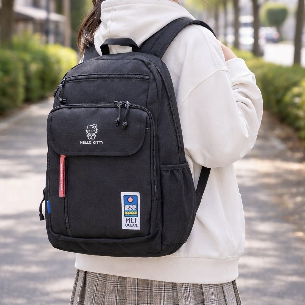 MEI OCEAN メイオーシャン デイパック リュック リュックサック バックパック A4 28L キャラクター 軽量 メンズ レディース 男女兼用 キティ|NicoBase