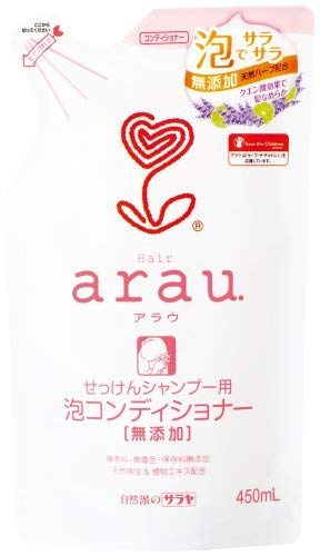 6～10個仕掛ける まとめ買い サラヤ arau アラウ 泡コンディショナー 詰め替え 450ml 美容・コスメ・香水-リンス・コンディショナー