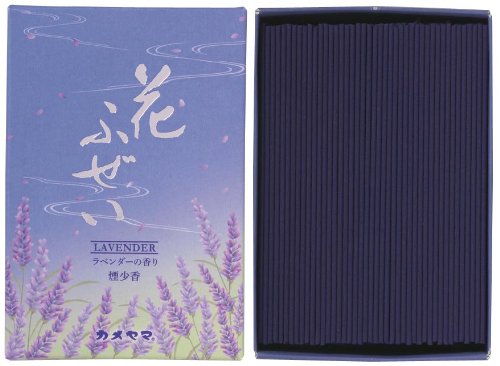 6～10個仕掛ける まとめ買い カメヤマ 花ふぜい ラベンダー 煙少香 徳用大型 220g お線香