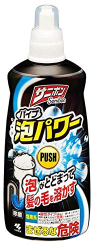 6～10個セット まとめ買い 小林製薬　サニボン　泡パワー　本体　400ml　泡で出てくる　パイプ用クリーナー