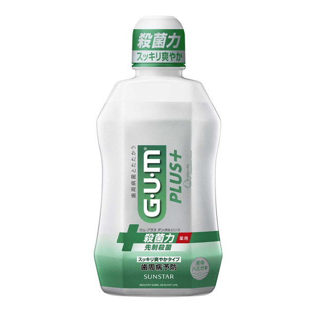 6～10個セット まとめ買い サンスター　ガムプラス　デンタルリンス　スッキリ爽やか　450ml