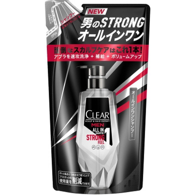 6～10個セット まとめ買い ユニーリーバ　CLEAR　クリア　 フォーメン　オールインワンシャンプー　詰め替え　280g｜NicoBase