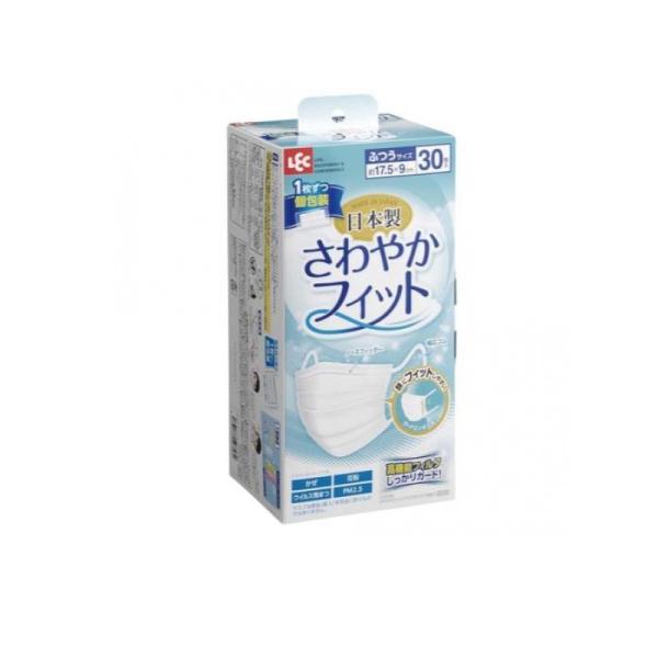 6～10個セット まとめ買い レック さわやかフィットマスク ふつうサイズ 30枚入 マスク 鼻 のど対策 メディカル 30枚