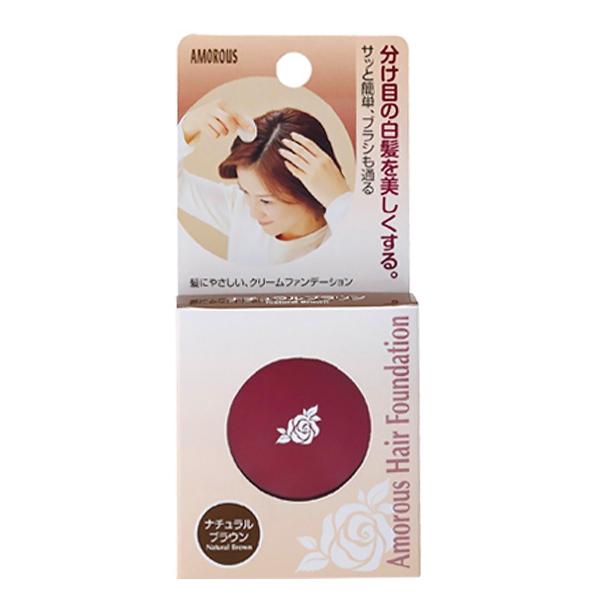 6～10個セット まとめ買い アモロス アモロス ヘアファンデーションA ナチュラルブラウン 白髪用一時着色料 ヘアカラー ヘアケア Nﾌﾞﾗｳﾝ 5g