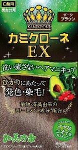 6~10個セット まとめ買い加美乃素本舗 カミクローネEX 白髪用ヘアマニキュア ヘアカラー ヘアケア ダークブラウン 80ml|NicoBase