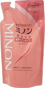6~10個セット まとめ買い 第一三共 ミノン 薬用ヘアシャンプー 詰替用 リンスイン シャンプー リンス ヘアケア 380ml