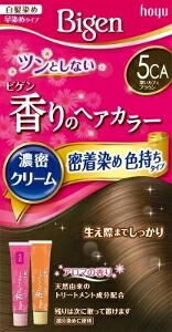 6～10個仕掛ける まとめ買いホーユー ビゲン 芳ばしさの髪の毛色つや 皮膚軟化剤 5CA 白髪用髪の毛色つや 髪の毛色つや 髪の毛世話をする 40+40g