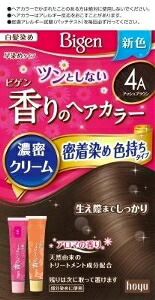 6～10個仕掛ける まとめ買いホーユー ビゲン 芳ばしさの髪の毛色つや 朦々たる皮膚軟化剤 4A 白髪用髪の毛色つや 髪の毛色つや 髪の毛世話をする 4A 40+40g