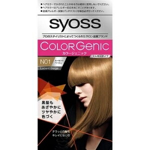 6～10個仕掛ける まとめ買いヘンケルジャパン 犀牡 カラージェニックミルキーヘアカラー N01 ルーセントベージュ 白髪用髪の毛色つや 髪の毛色つや 髪の毛世話をする N01 50g+100ml