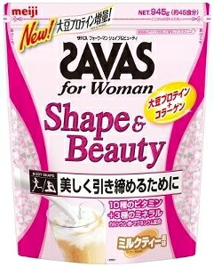 6～10個セット まとめ買い ザバスプロテイン フォーウーマン シェイプ&ビューティ ミルクティー風味 900g