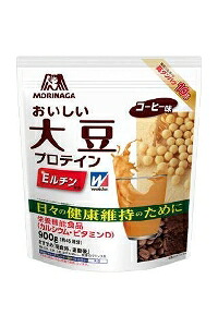 6～10個セット まとめ買い 森永製菓 おいしい大豆プロテイン コーヒー味 プロテイン 栄養補助食品 栄養ドリンク 健康食品 900g