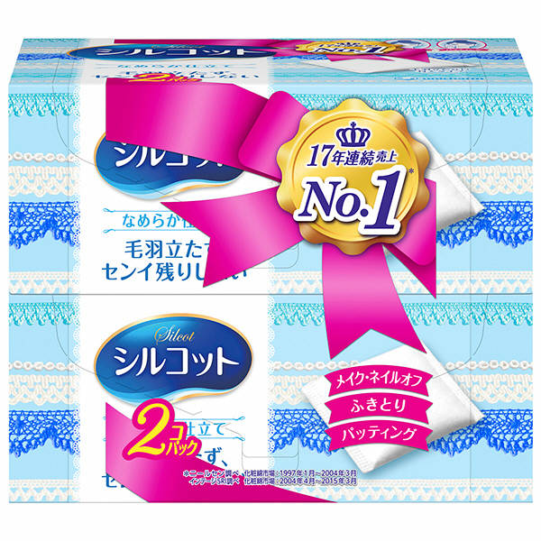 シルコット うるうるコットン スポンジ仕立て 40枚入×6個  06SP