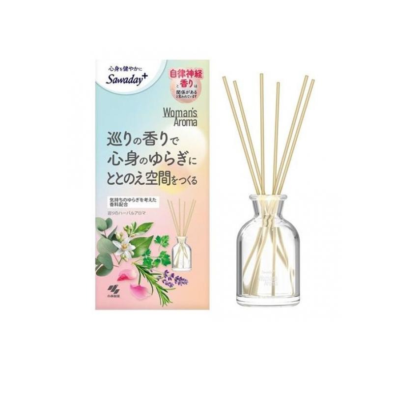 6～10個セット まとめ買い 小林製薬 Sawaday+ Woman's Aroma ウーマンズ アロマ 巡りのハーバルアロマ 容器付き本体 70mL