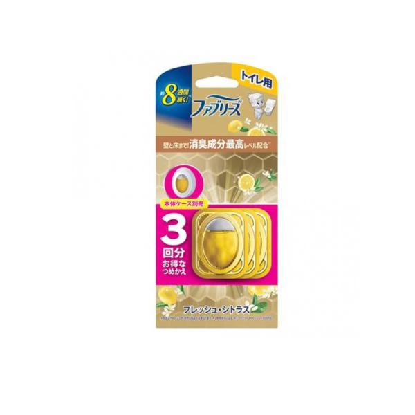 3～5個仕掛ける まとめ買い P\u0026G ファブリーズ 室内用便器用 フレッシュ・シトラス つめかえ 6.3ml×3個 日用消耗品-消臭剤・芳香剤-日用品雑貨・文房具・手芸