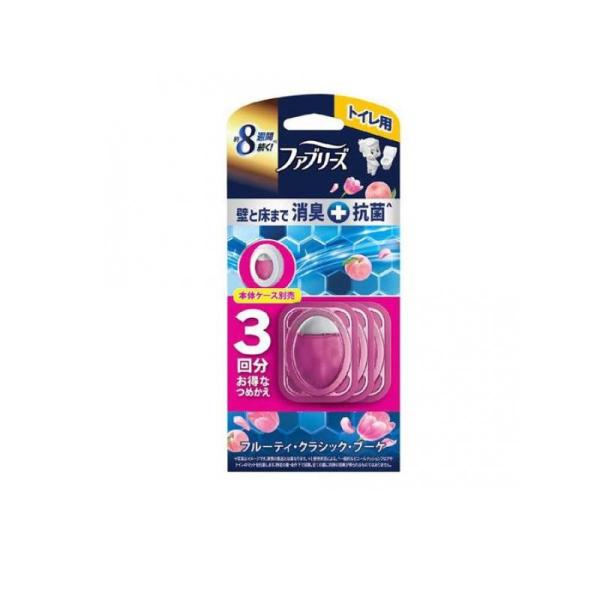 3～5個セット まとめ買い P&G ファブリーズトイレ用消臭剤プレミアムシリーズ+抗菌 つめかえ3個パック 18.9ml