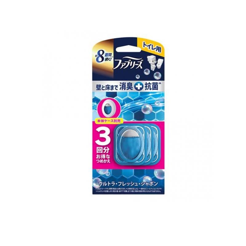 6～10個仕掛ける まとめ買いP\u0026Gジャパン ファブリーズ 室内用便器用割り増し金消臭+抗菌 ウルトラフレッシュシャボン 詰め替え 3回分 6.3ml×3個 日用品雑貨・文房具・手芸-日用消耗品