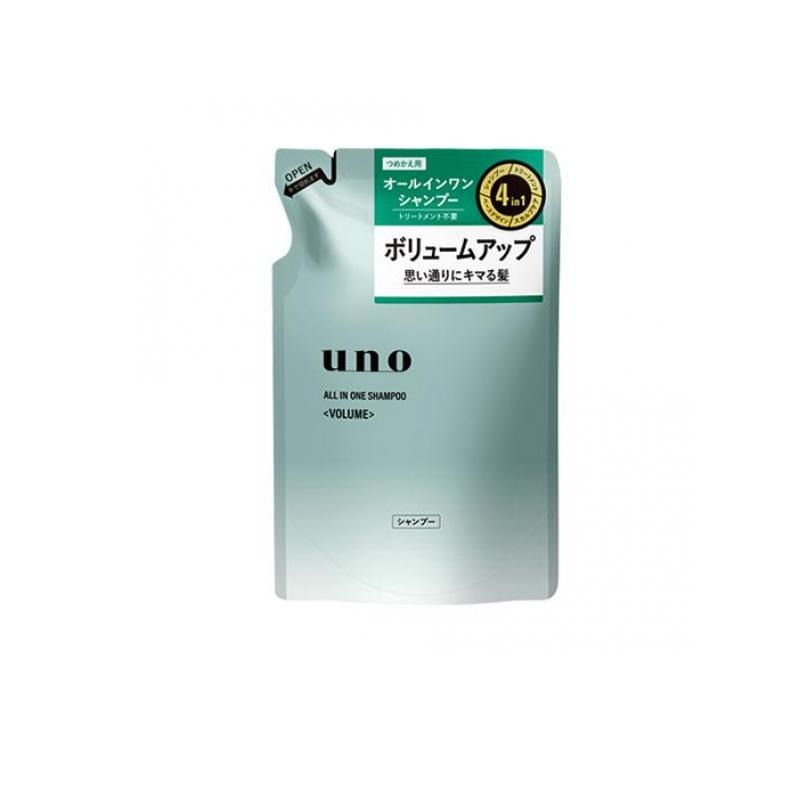 6～10個仕掛ける まとめ買い ウーノ オールインワンシャンプー 音の大きさ つめかえ用 400mL