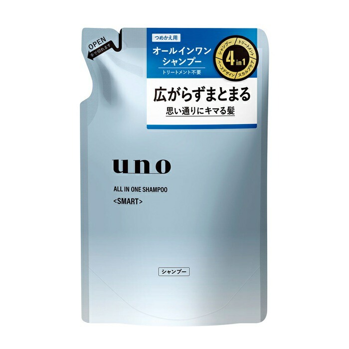 6～10個仕掛ける まとめ買い ウーノ オールインワンシャンプー かっこ良い つめかえ用 400mL