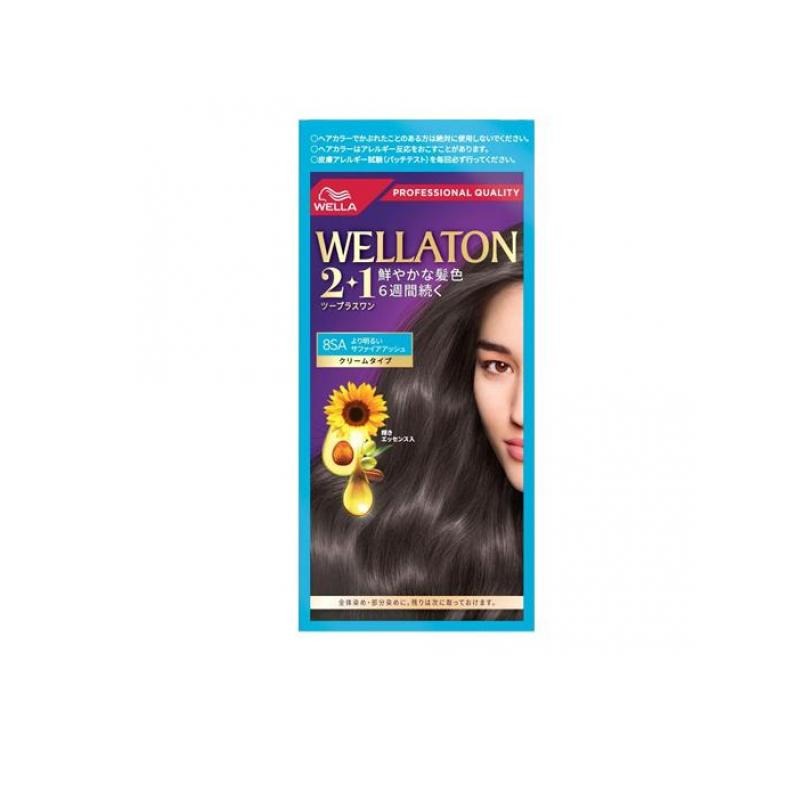 6～10個セット まとめ買いウエラジャパン合同会社 ウエラトーン2+1 クリームタイプ 8SA A剤60g+B剤60g+輝きエッセンス7.3ml｜NicoBase