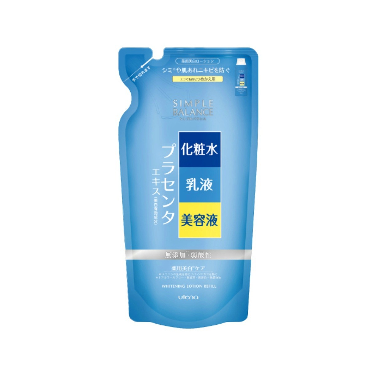 6～10個セット まとめ買い 株式会社ウテナ シンプルバランス 薬用美白ローション つめかえ用 200ml