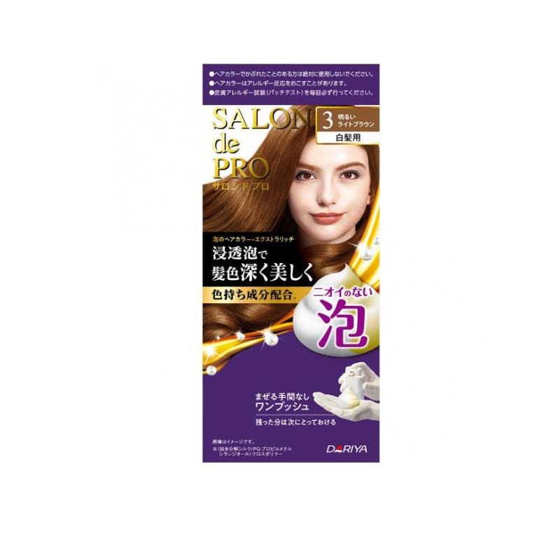 6～10個仕掛ける まとめ買い株式会社ダリヤ ダリヤ サロンドプロ 泡のヘアカラー・エクストラリッチ 白髪用 3 晴れ晴れしい点火装置赤銅色 1剤50g・2剤50g
