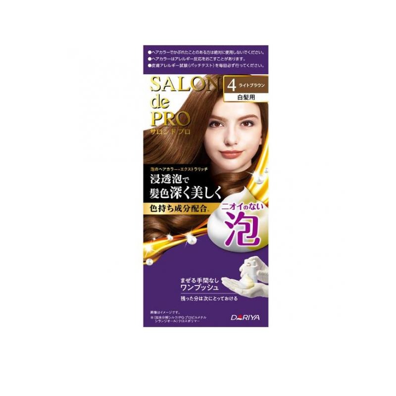 6～10個仕掛ける まとめ買い株式会社ダリヤ ダリヤ サロンドプロ 泡の髪の毛色合い エクストラリッチ 白髪用 4 点火装置赤銅色 1剤50g・2剤50g