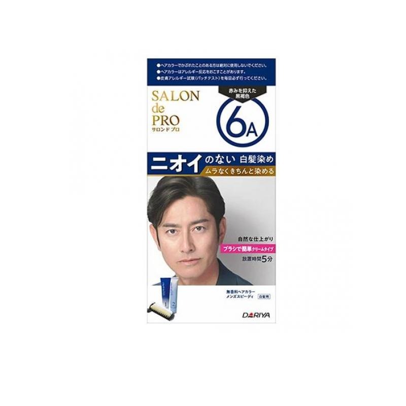 6～10個仕かける まとめ買いダリヤ サロンドプロ 無芳ばしさ 髪の毛色合い メンズスピーディ 6A 赤いことを抑えた黒褐色 1剤40g＋2剤40g 全体染め用-美容・コスメ・香水