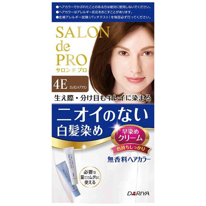 6～10個仕掛ける まとめ買いダリヤ サロンドプロ 無芳ばしさ髪の毛色つや 早染め皮膚軟化剤4E エレガントブラウン 1剤40g・2剤40g