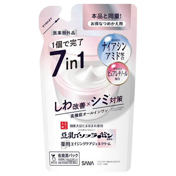 6~10個セット まとめ買い常盤薬品工業 サナ なめらか本舗 薬用リンクルジェルクリーム ホワイト つめかえ用 100g|NicoBase