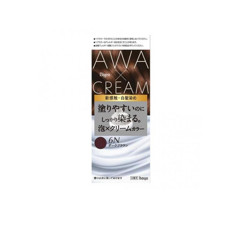 6～10個セット まとめ買い ホーユー ビゲン 泡クリームカラー 6Nダークブラウン 白髪用 1組入