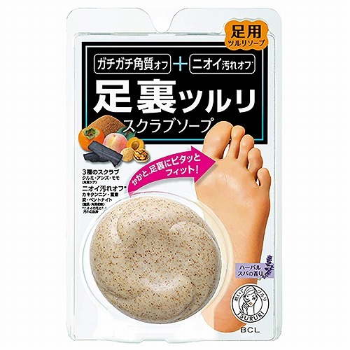 6～10個書き割り まとめ買いスタイリング生命現象・ホールディングス BCL商会 ツルリ 足裏磨き スクラブソープ 80g