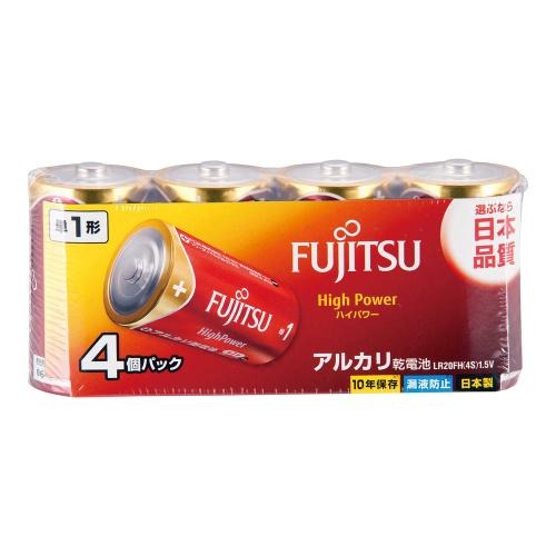 6～10個仕掛ける まとめ買い富士通 FDK 御機嫌力強さ 塩基蓄電池 単1形 1.5V 4個風呂敷き包み