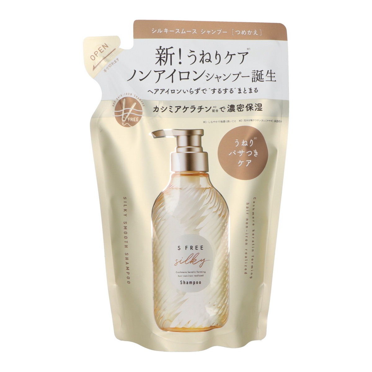 6～10個セット まとめ買い コスメテックスローランド 株式会社 エスフリー シャンプー シルキースムース レフィル 400ml