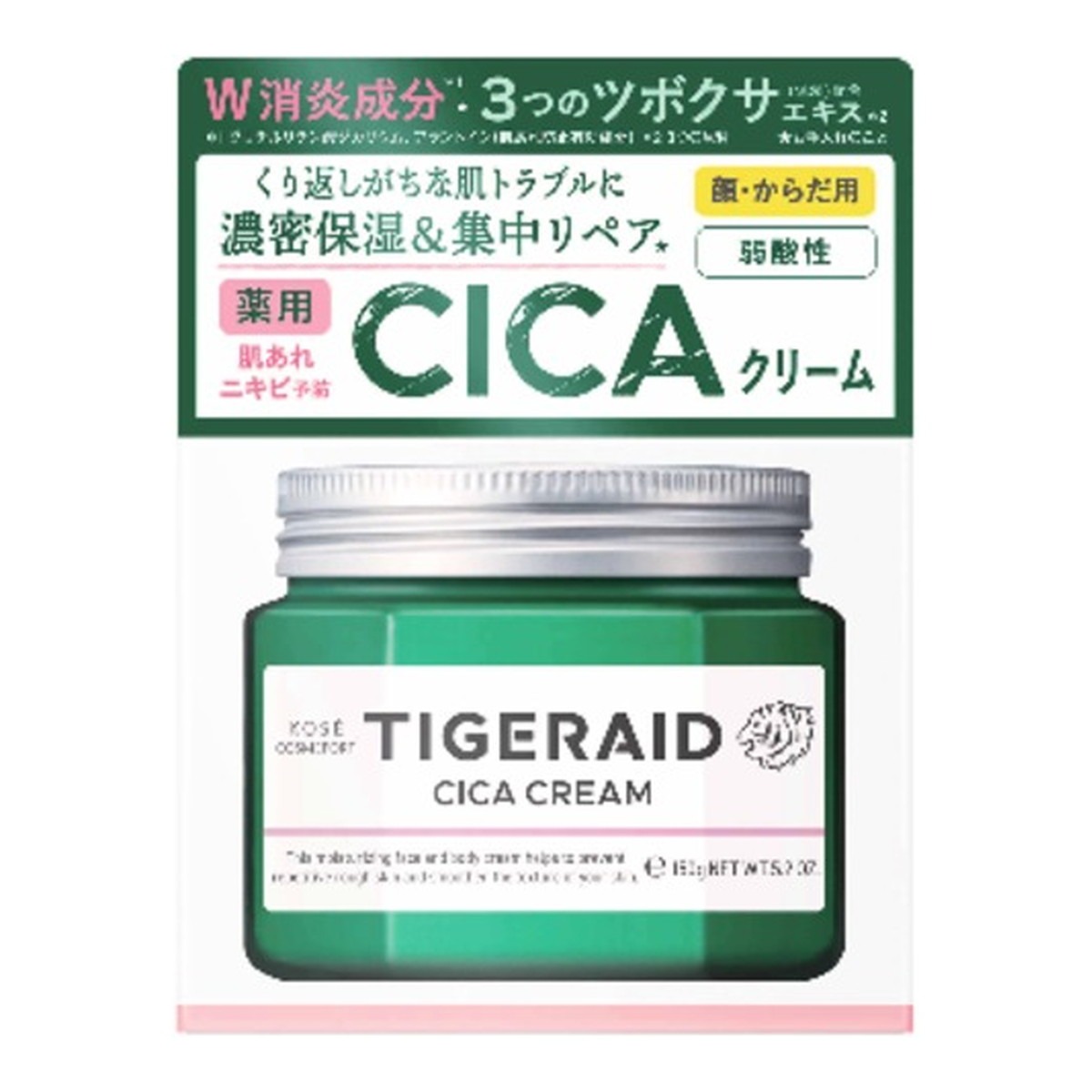 6～10個セット まとめ買いコーセーコスメポート株式会社 コーセーコスメポート タイガレイド 薬用 CICAリペア クリーム 顔・からだ用 150g｜NicoBase