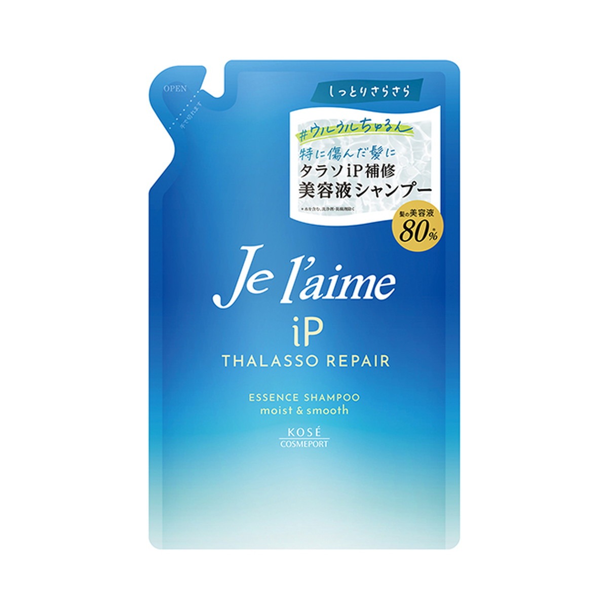 6～10個セット まとめ買い コーセーコスメポート株式会社 コーセーコスメポート ジュレーム iP タラソリペア 補修美容液 シャンプー モイスト&スムース つめかえ用 340ml