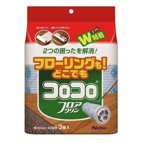6～10個セット まとめ買い ニトムズ コロコロ フロアクリン スペアテープ 45周 3巻入 C4352 45周巻 3巻入