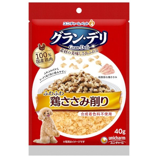 6～10個仕掛ける まとめ買いユニ・チャーム グラン・デリ 無足し加える仕立てもの 国産鶏ささみ 緑黄色草片入り口・入口 70g