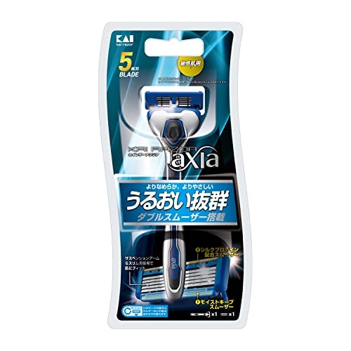 6～10個セット まとめ買い 貝印株式会社 貝印 KAIRAZOR axia（アクシア） ホルダー 替刃1ヶ付 ホルダー+替刃1個