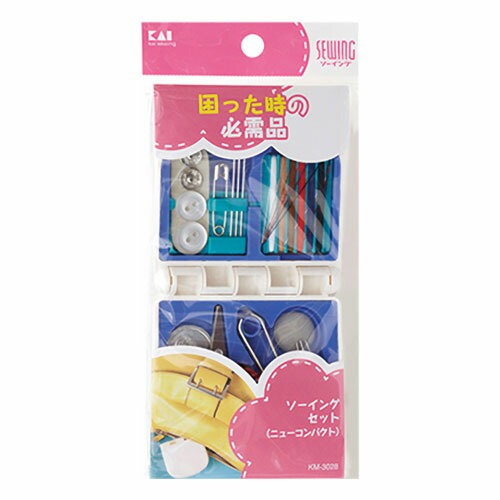 6～10個仕掛ける まとめ買い貝印株式会社 貝印 ソーイングセット ニューパウダーコンパクト KM3028 1仕掛ける