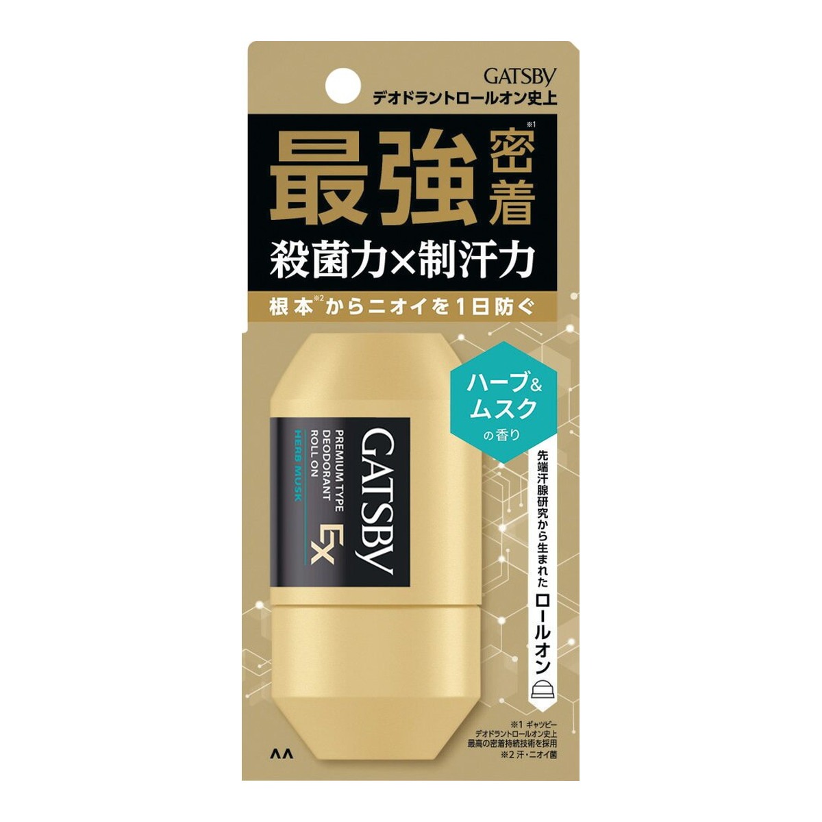 6～10個仕掛ける まとめ買いギャツビー EXプレミアムタイプデオドラントロールオン 薬草＆ムスク 60ml