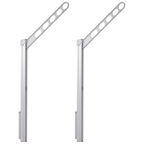 川口技研 腰壁用物干し ホスクリーン GPL-55-S シルバー 2本1組｜nicobeststore