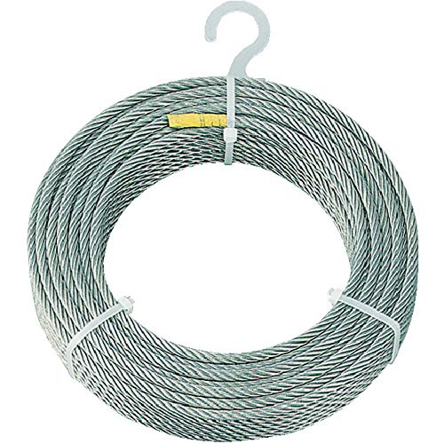 TRUSCOトラスコ ステンレスワイヤロープ Φ6.0mm×50m CWS-6S50