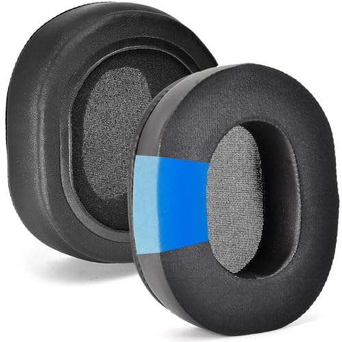 Cuscinetti Auricolari Di Ricambio Adhiper In Gel Per Audio-Technica M50X, M40X, M30X, Steelseries Arctis 5/7/9/Pro E Sony MDR-7506 (Nero/Gel) - copertina