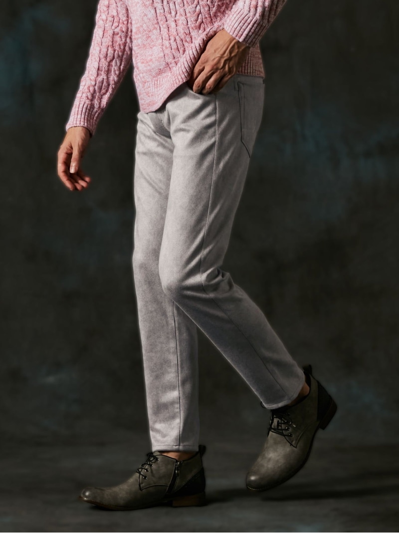 【WEB制限事項】ポンチスウェードムラスモーク柄伸ばすことズボン下 HIDEAWAYS NICOLE ニコル ズボン下 余分の物のズボン下 オレンジ色 薄墨色 黒いこと【貨物輸送無料】[ Fashion]