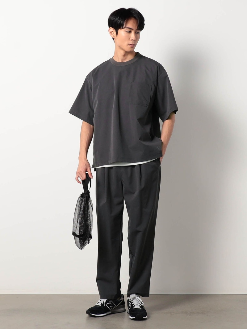 【SALE／30%OFF】ポイントタッチストレッチ素材セットアップ上下+メッシュバッグ 3点セット Grand PARK NICOLE ニコル トップス シャツ・ブラウス ネイビー グレー ブラック【RBA_E】【送料無料】[ Fashion]
