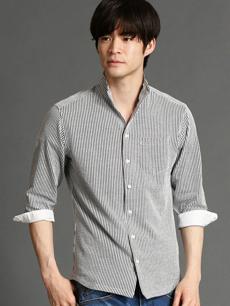 新しいブランド ニコル Men For Club Nicole Sale 30 Off イタリアンカラ 7分袖シャツ シャツ ブラウス Fashion ホワイト Rba E 送料無料 Rakuten レッド 七分袖シャツ Au2212